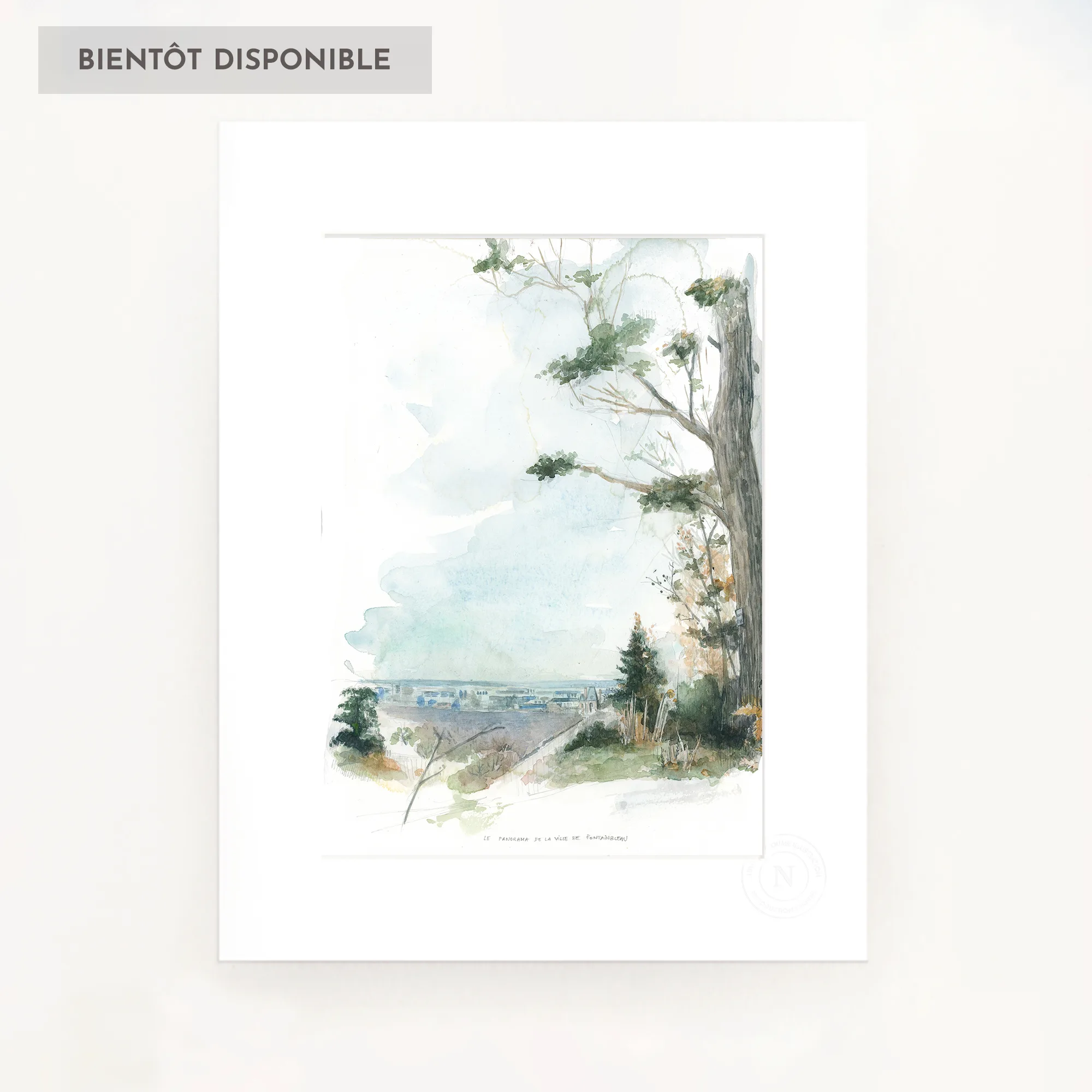 Reproduction Panorama de Fontainebleau
