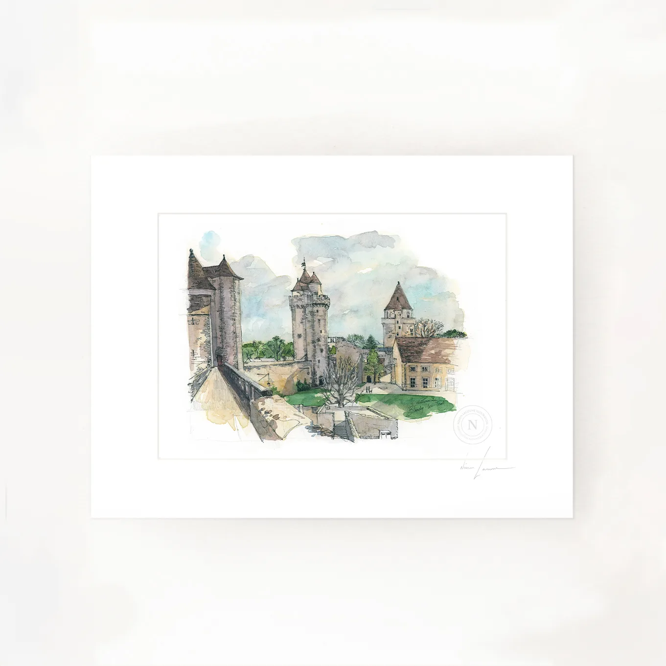 Reproduction limitée Château de Blandy-les-Tours