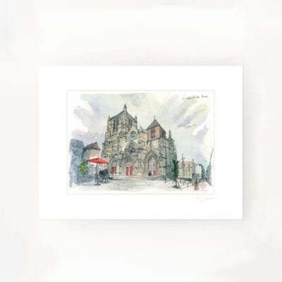 Reproduction limitée Cathédrale Saint-Étienne de Meaux