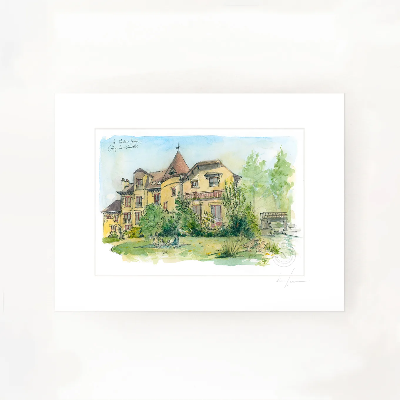 Reproduction limitée Moulin Jaune de Crécy-la-Chapelle